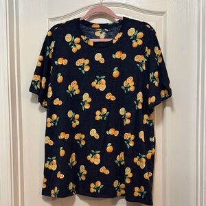 Lane Bryant tshirt size18/20 blue & orange color